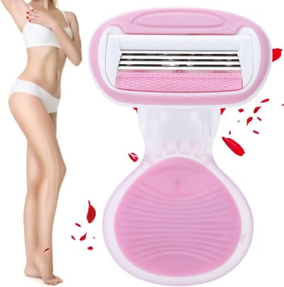 Extra Glad Vrouwelijke Flexball Compact Reis Scheermes met Reiskoffer, Handmatige Lichaamshaarverwijderaar, Epilator en Scheermes voor Vrouwen