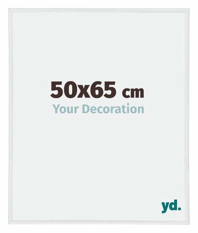 Your Decoration - Fotolijst 50x65 cm - Kunststof - Wit Hoogglans - Annecy