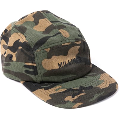 Milliner 5 Panel Cotton Camo with Milliner Embroidered
