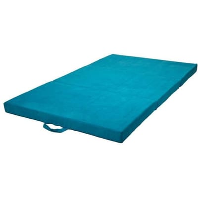 Matelas matelas pliable invité 200x120x10 cm bleu
