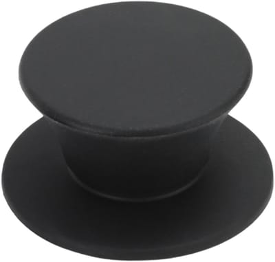 Potdekselgreep - Reserveknop - Veilig Koken - Hittebestendig Siliconen - 5.5 x 5.5 cm - Zwart