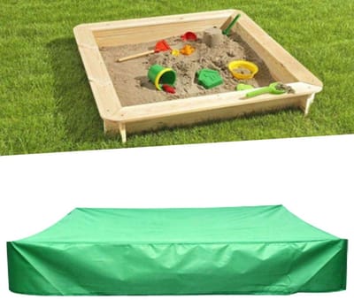 BRENZOOS- Zwembadafdekking Waterdicht - Beschermhoes Tuinmeubelen - Scheurbestendig - Compact - 150x150x20 cm - Duurzaam Materiaal - Tuinmeubelhoes