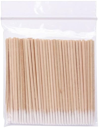 Dailygoods- Wattenstaafjes 300 stuks - Houten Stokjes - Micro-applicatorborstels - Reinigingsstaafjes - Wimperverlengingen - 10 cm Lang - Make-up Remover