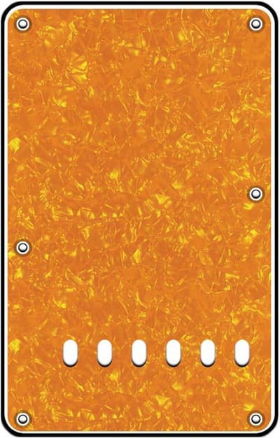 Boston BP-313-PY back plate, string spacing 11,2mm, 3 ply, standard Stallion, 86x138mm, pearl yellow