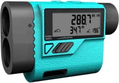 Thuys Golf Afstandsmeter – Rangefinder – Golf Verrekijker – Accessoire – Laser – Digitaal – 600m Bereik – Waterproof Design – Blauw
