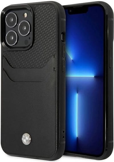BMW BMHCP14L22RSEPK iPhone 14 Pro 6.1" black/black Leather Card Slot