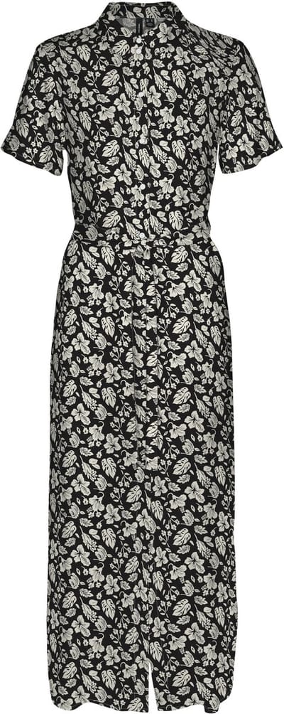 VERO MODA - VMEASY JOY S/S LONG SHIRT DRESS WVN GA - Dames - Maxi jurken