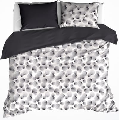 De Witte Lietaer Dekbedovertrek Katoen Aileen - Lits Jumeaux - 240 x 220 cm - Zwart