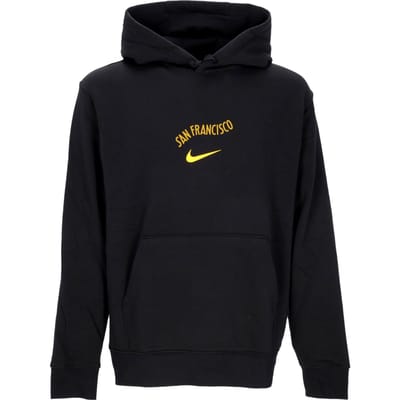 Herenhoodie Nba City Edition Club Fleecehoodie Golwar Zwart