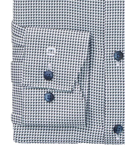 Olymp overhemd luxor modern fit blauw katoen
