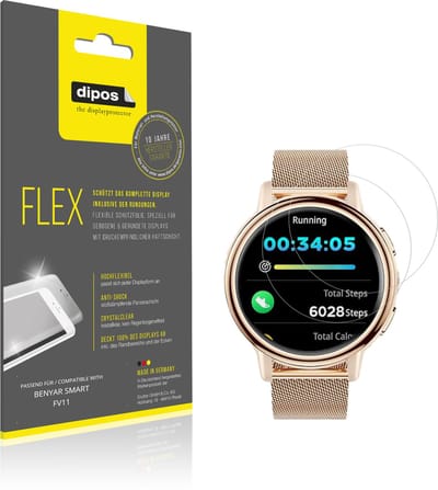 dipos – 2x Beschermfolie geschikt voor BENYAR SMART FV11 | 3D Full Cover Screenprotector | 100% Passend