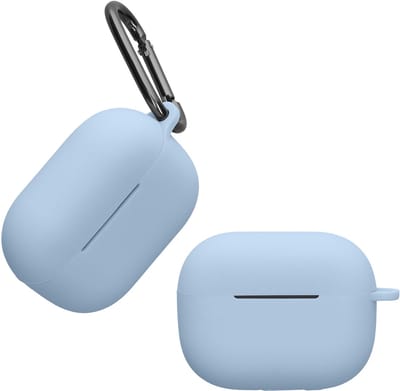 kwmobile Hoes geschikt voor Huawei Freebuds SE 4 ANC - Siliconen cover voor oordopjes in lichtblauw