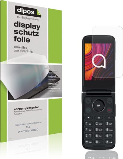 dipos – 4x Matte Beschermfolie geschikt voor TCL One Touch 4043D | Krasbestendige & antireflecterende Screenprotector Ultra-Thin