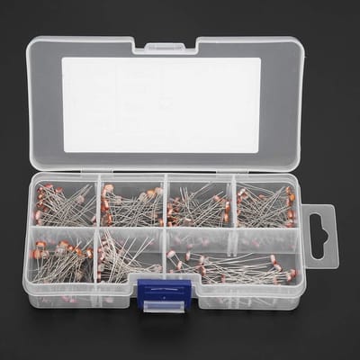 Photoresistor kit met 175 onderdelen voor elektronische projecten - GL5506 GL5516 GL5526 GL5528 GL5537 GL5539 GL5549, ideaal voor hobbyisten en studenten