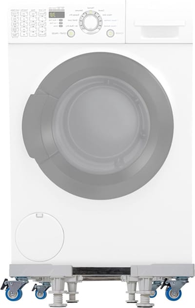 Wasmachine Onderstel - Apparaat Verhoger - Apparaten Plaatsen - Verrijdbaar en Verstelbaar - 37-62 cm - Wit
