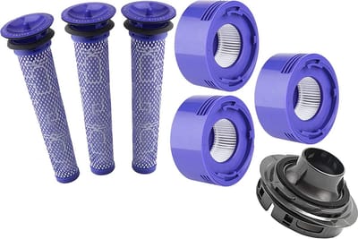 XXL Set HEPA Pre- & Post Filter geschikt voor Dyson V7, V8 - inclusief Cover cap voor Dyson V7/V8 - Promessa-Solutions.
