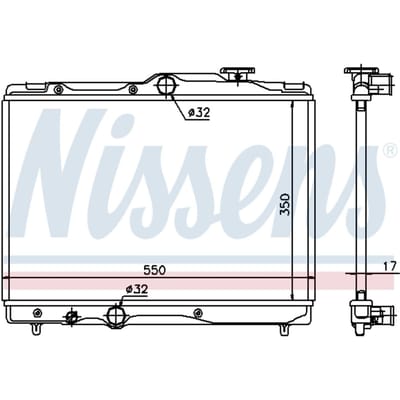 Radiator, motorkoeling NISSENS 64839
