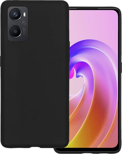 Hoesje Geschikt voor OPPO A76 - Sterk & Shockproof - Hoes Cover - Siliconen Case - Zwart