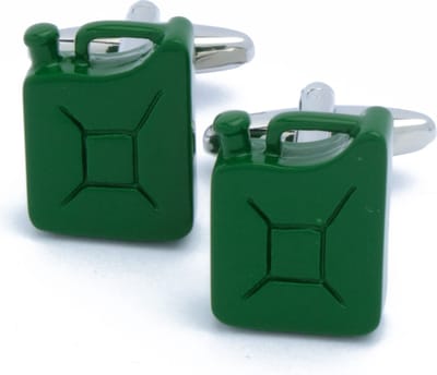 Manchetknopen - Jerrycans Groen