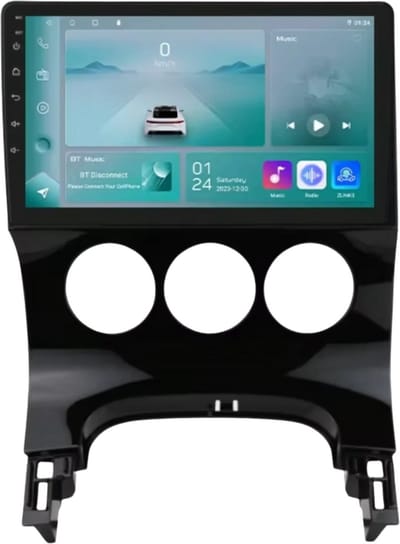 Autoradio met bluetooth - Carplay - Voor Peugeot 3008 (2009-2015) - Geschikt voor Apple en Android - Stereo - Navigatie - Navigatiesysteem auto - 1GB 32GB