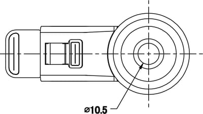 50 mm zwenkwiel met grijze rubberen band, 2 inch, met rem, draagvermogen 80 kg, set van 2