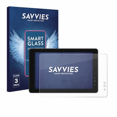 3 Stuks Savvies Screenprotector - geschikt voor Lilliput 719/T 7" - beschermfolie glas transparant