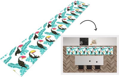 Keukenloper - Loper keuken - Patroon - Jungle - Toekan - 300x50 cm - Keukenloper vinyl