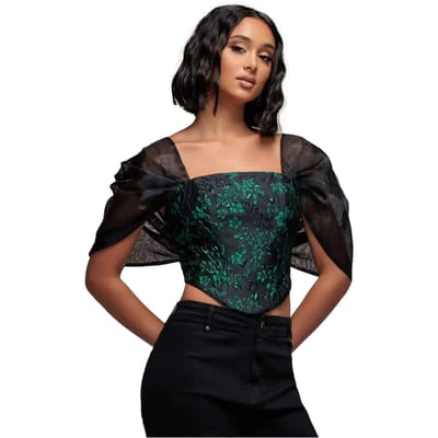 Bustier voor vrouwen Goddiva Organza Wings