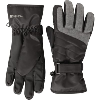 Mountain Warehouse Dames/Dames Glide Waterdichte Skihandschoenen (Jet Zwart)