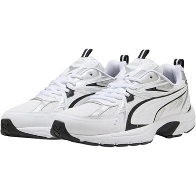PUMA Milenio tech_ Unisex Sneakers - Puma White-Puma Black-Puma Silver