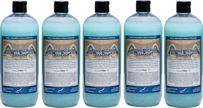Showerscrub Hamam 1 liter - set van 5 stuks - verfrissende scrubgel - exfoliërende bodyscrub