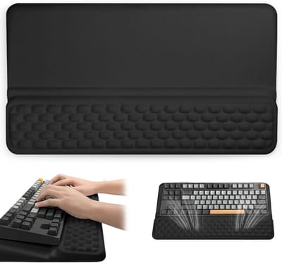 Ergonomische Geheugen Schuim Polssteun voor Muis - Antislip Onderkant voor Thuis en Kantoor, Ideaal voor Gamers en Werkplekken