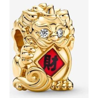 Originele 925 Sterling Zilveren Bedel Chinese Leeuw Phoenix Japanse Pop Bedels Kralen Passen Armbanden Diy Sieraden Voor Vrouwen beige