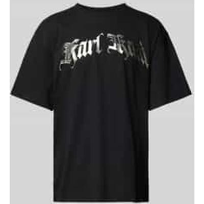 T-shirt met labelprint