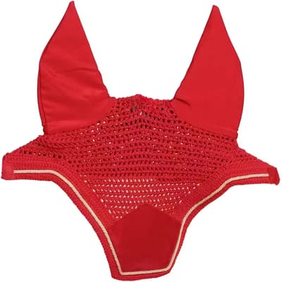 Kentucky Horsewear - Oornetje Wellington soundless velvet rood