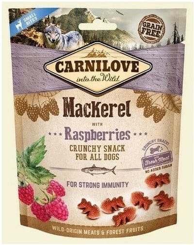 Carnilove Crunchy Snack Makreel - Graanvrij, met Framboos - 200g Hondensnack