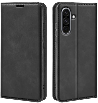 MobyDefend Hoesje - Geschikt voor Samsung Galaxy A36 / Galaxy A56 - Luxe Wallet Bookcase (Magnetische Sluiting) - Zwart