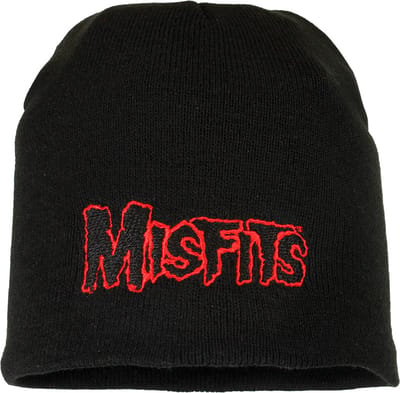 Misfits Red Band Logo Beanie Muts - Officiële Merchandise
