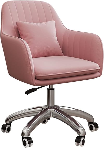 Velvet Gamingstoel - Ergonomische Bureaustoel - Thuiswerken Gamen - Verstelbaar Zwenkbaar - Roze