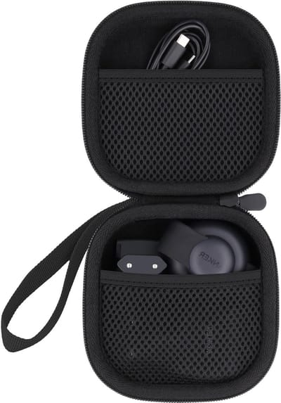 Draagbare Beschermcase voor 3-in-1 Draadloos Oplaadstation - MagSafe Compatibel, Qi2 Gecertificeerd, Zwart