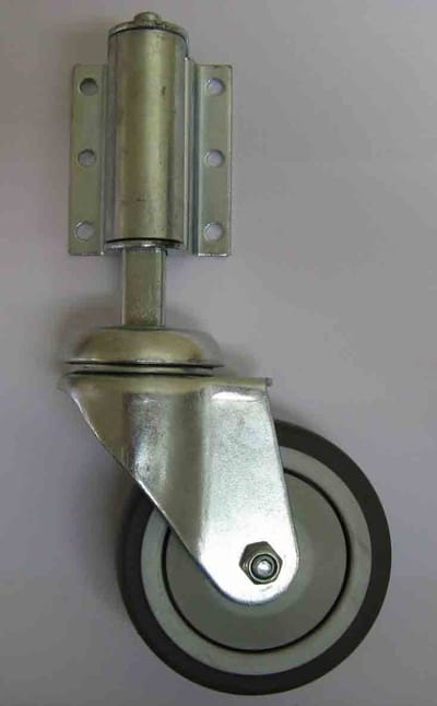 Ladderzwenkwiel - Veerwiel Ladderrol - Verstevigen Stabiliteit - Dubbele Kogellagers - Ø 75 mm - Verzinkt