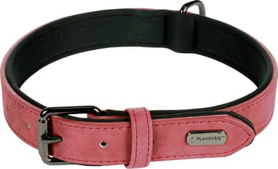 Flamingo Delu Met Neopreen - Halsband Honden - Halsband Delu Rood L 42-52cm 25mm - 1st - 123312 - 1st