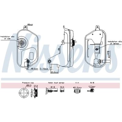 Koelwatertank, radiateur NISSENS 996327