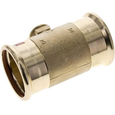 Tee Press Fitting - 54mm & Rp 1/2'' Persmof - Koperlegering