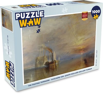 Puzzel The Fighting Temeraire - Schilderij van Joseph Mallard William Turner - Legpuzzel - Puzzel 1000 stukjes volwassenen
