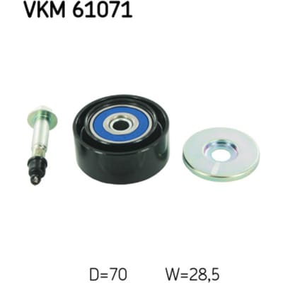 Rondsel/geleiderpoelie, V-riem SKF VKM 61071