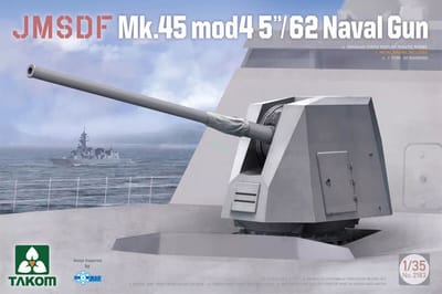 Takom Modelbouwpakket Militaire voertuigen - 2183 JMSDF Mk.45 Mod 4 5-/62 Naval Gun - 5 inch/54 caliber Mark 45 gun Plastic - 1:35 - Modelbouw