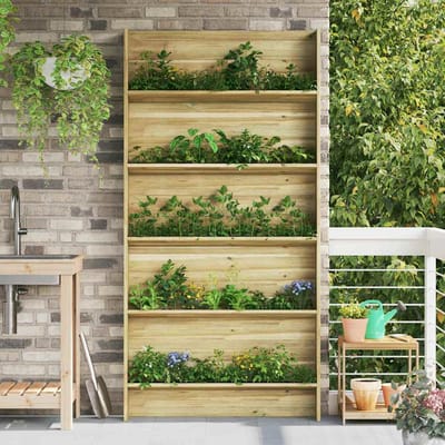 vidaXL - Plantenplanken - Bruin - 90 - x - 15 - x - 180 - cm - Geïmpregneerd - grenenhout