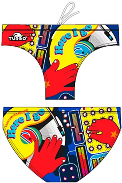 Turbo Limited Edition Here I Go Zwemslip Veelkleurig S Man