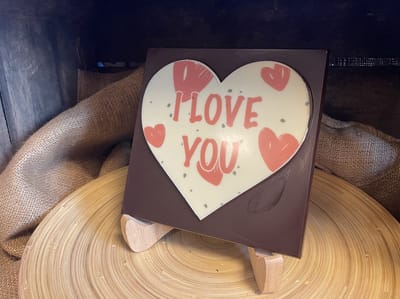 Callebaut - Chocolade voor valentijn - I Love You chocolade - Smaak Puur
